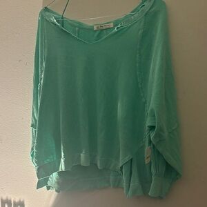 We The Free Mint Green Sweatshirt